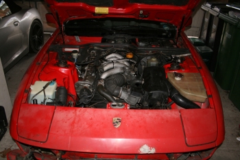 Porsche 924S Engine Bay
