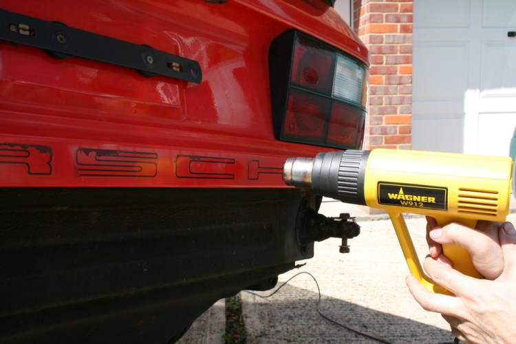 Porsche 924 S Decal Removal