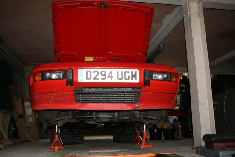 Porsche 924 S on stands